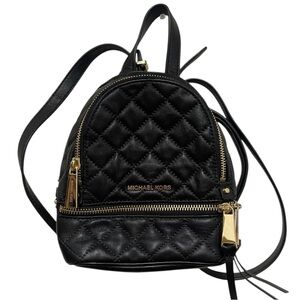 Michael kors rhea quilted leather mini backpack